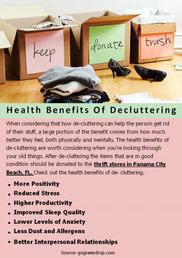 Health Benefits Of Decluttering