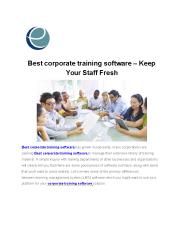 Best corporate training software – Keep Your Staff Fresh