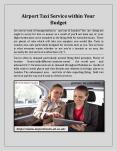 Airport Taxi Service within Your Budget PowerPoint PPT Presentation