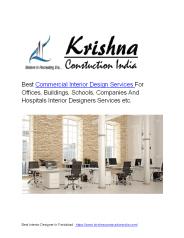 Commercial interior designers in Faridabad