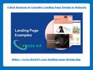 5 Best Reasons to Consider Landing Page Design