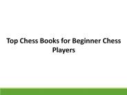 Top Chess Books for Beginner Chess Players