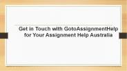 Assignment Help Australia