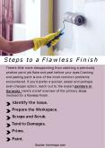 Steps to a Flawless Finish PowerPoint PPT Presentation