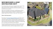 How Much Does a Roof Restoration Cost?
