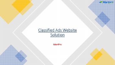 Classified Ads Website Solution