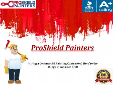 Commercial Painting Contractor