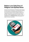 Balance your Daily Dose of Religious and Spiritual News PowerPoint PPT Presentation