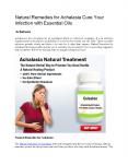 Natural Remedies for Achalasia Cure Your Infection with Essential Oils
