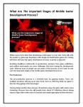 What Are The Important Stages of Mobile Game Development Process? PowerPoint PPT Presentation