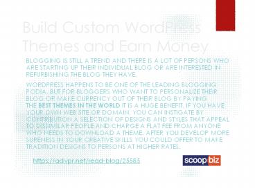 Build Custom WordPress Themes and Earn Money (1)