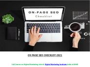 ON PAGE SEO CHECKLIST-2021