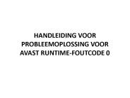 HANDLEIDING VOOR PROBLEEMOPLOSSING VOOR AVAST RUNTIME-FOUTCODE 0