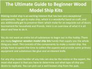 The Ultimate Guide to Beginner Wood Model Ship Kits