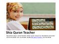 Shia Quran Teacher PowerPoint PPT Presentation