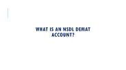 What is NSDL Demat Account