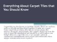 carpet tile installation PowerPoint PPT Presentation