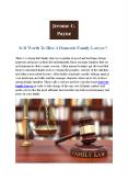 Is it Worth to Hire a Domestic Family Lawyer? PowerPoint PPT Presentation