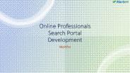 Online Professionals Search Portal Development