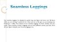 Seamless Workout Leggings PowerPoint PPT Presentation