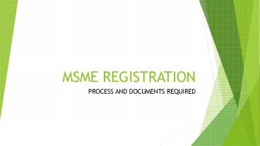 MSME | UDYAM Registration Process and Documents required .