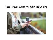 Top Travel Apps for Solo Travelers