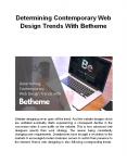 Determining Contemporary Web Design Trends With Betheme PowerPoint PPT Presentation