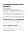 Why Infographic Videos are Important for Business? PowerPoint PPT Presentation