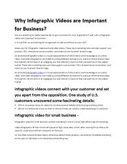 Why Infographic Videos are Important for Business?