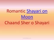 Chand Shayari Moon Love Quotes
