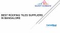 Best Roofing Tiles Suppliers in Bangalore PowerPoint PPT Presentation