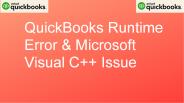 How to Resolve Quickbooks Runtime Error Redistributable, Abnormal Program Termination