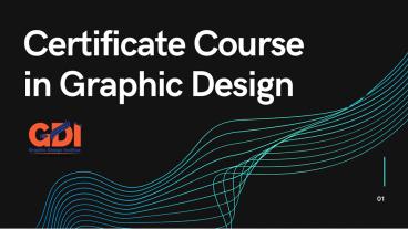 Certificate Course in Graphic Design