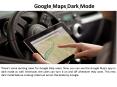 Google Maps Dark Fashion PowerPoint PPT Presentation