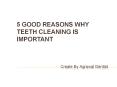 5 Good Reasons Why Teeth Cleaning is Important PowerPoint PPT Presentation