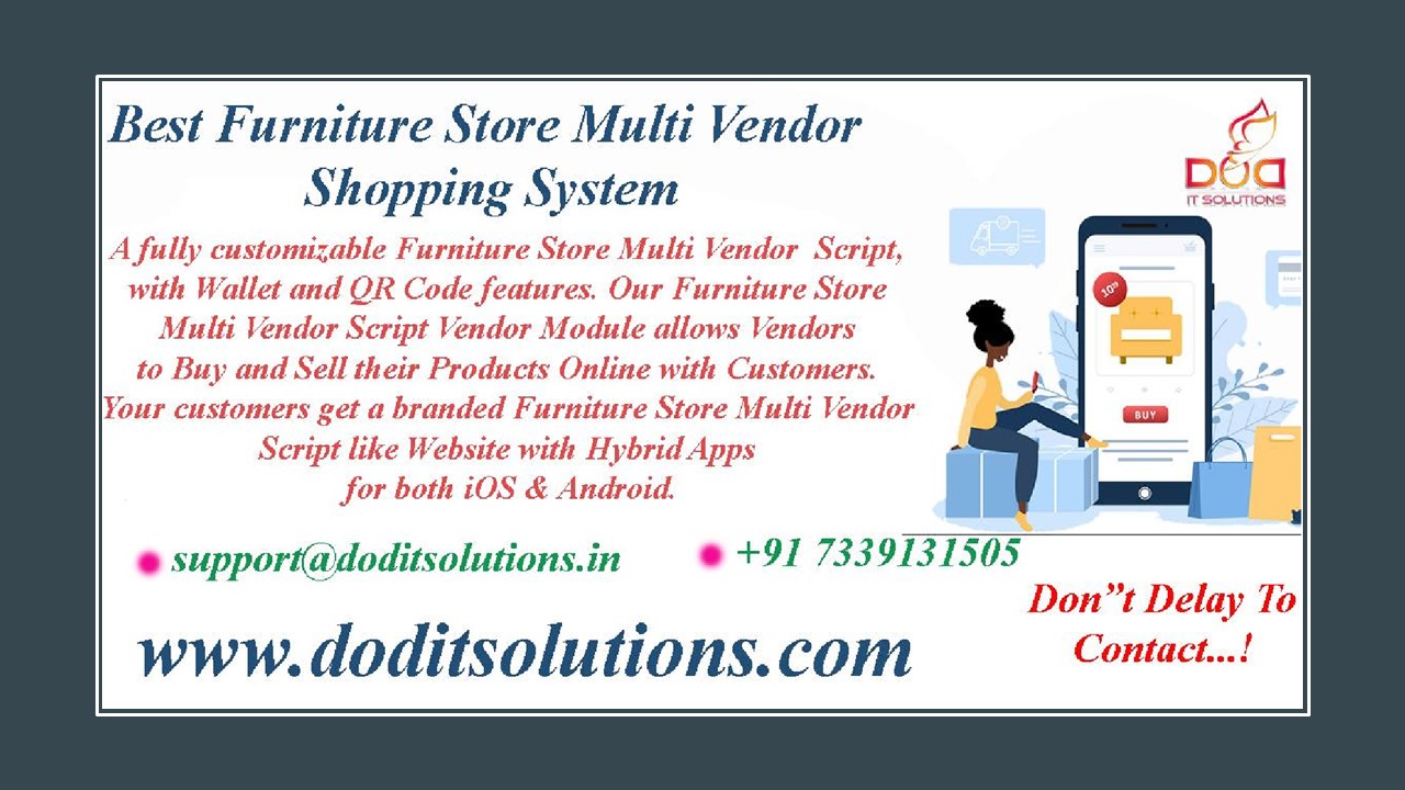 Furniture Store Multi Vendor Script - DOD IT SOLUTIONS