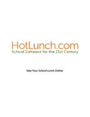 Take Your School Lunch Online - HotLunch