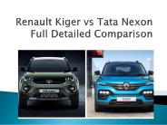 Renault Kiger vs Tata Nexon Full Detailed Comparison