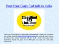 Post free classified ads in India PowerPoint PPT Presentation