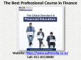 The Best Professional Course in Finance PowerPoint PPT Presentation