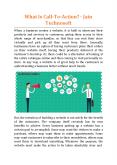 What Is Call-To-Action - Jain Technosoft PowerPoint PPT Presentation