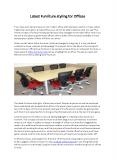 Latest Furniture styling for Offices PowerPoint PPT Presentation