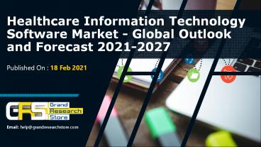 Healthcare information technology software market