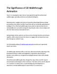 The Significance of 3D Walkthrough Animation PowerPoint PPT Presentation