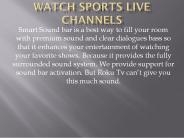 Watch Sports Live Channels