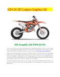 KTM SX 85 Custom Graphics Kit PowerPoint PPT Presentation