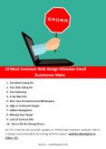 10 Most Common Web Design Mistakes Small Businesses Make PowerPoint PPT Presentation