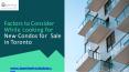 New Condos for Sale in Toronto