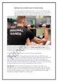 Building Your Successful Career in Fitness Training PowerPoint PPT Presentation