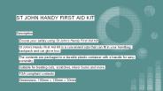 St John First Aid Kits - FeveMates
